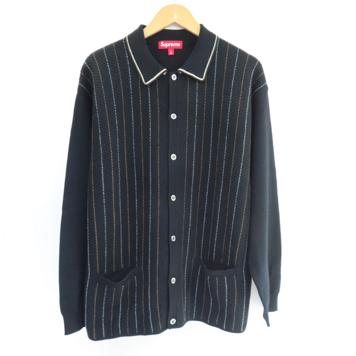 Supreme ブラッシュドグリッドカーディガン　ブラック SUPREME シュプリーム 22SS Brushed Grid Cardigan ブラッシュド