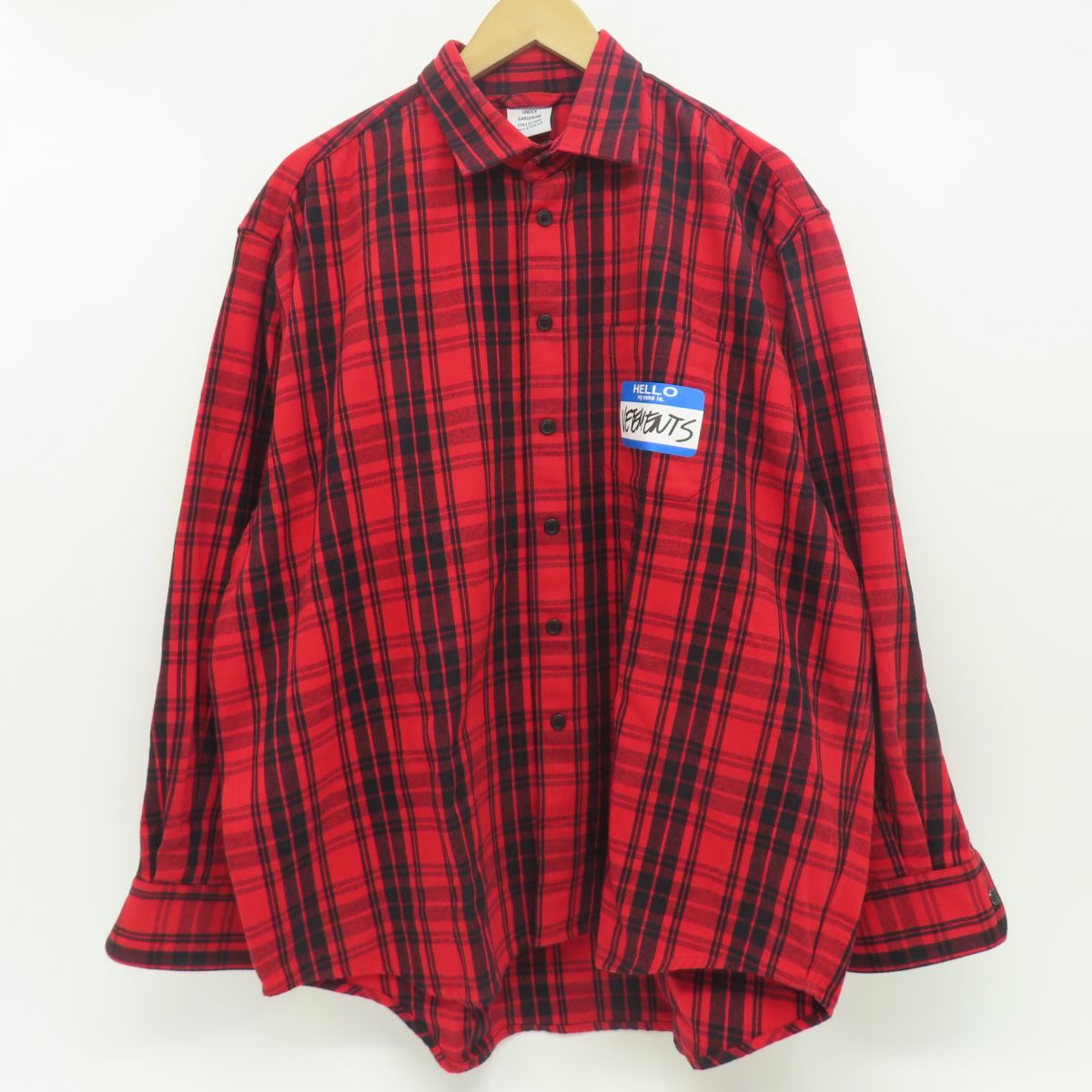 楽天市場】VETEMENTS ヴェトモン フランネルチェックシャツ コットン