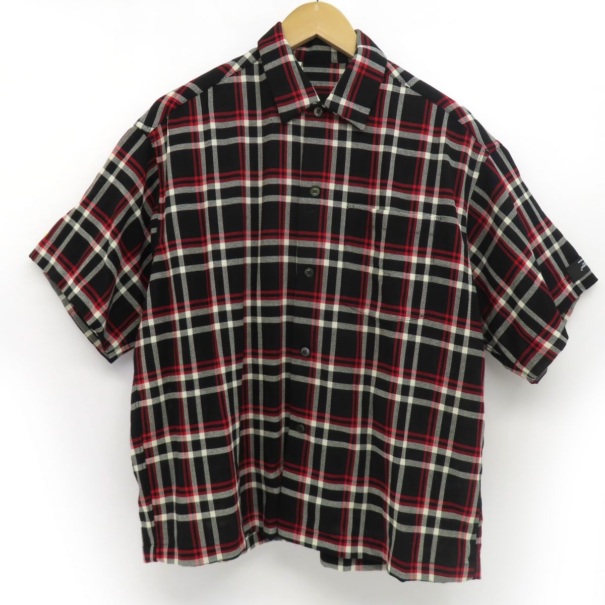 N.HOOLYWOOD エヌハリウッド S/S SHIRTS REBEL FABRIC BY UNDERCOVER 半袖シャツ アンダーカバー 1201-SH10-069 サイズ:36 ※中古