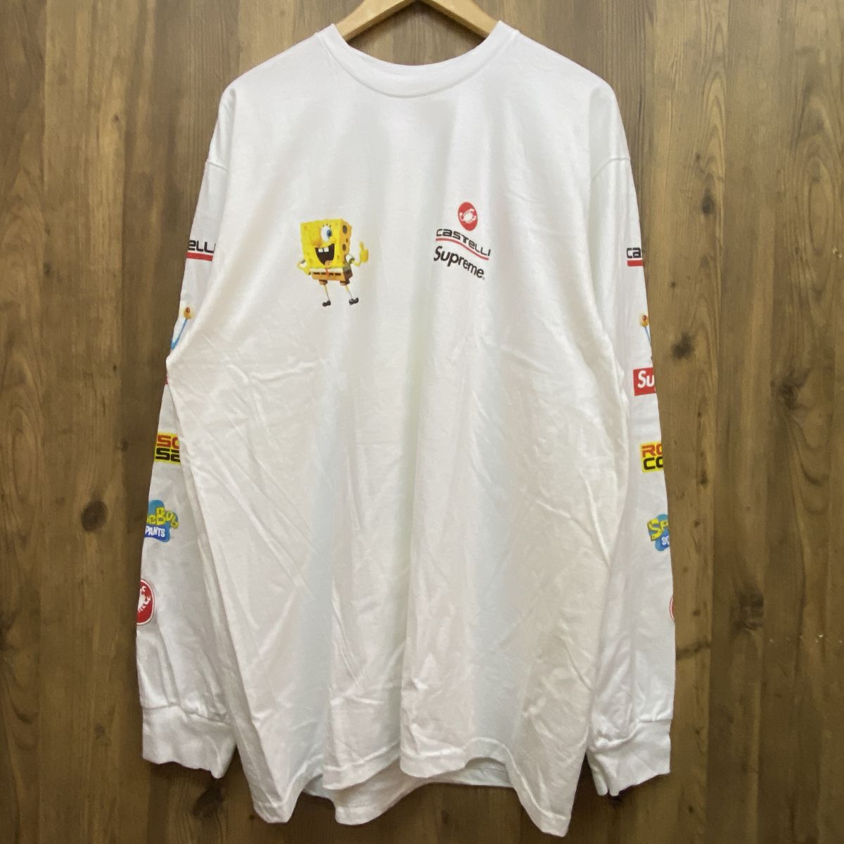 楽天市場】Supreme x SpongeBob Castelli Racing L/S Tee 