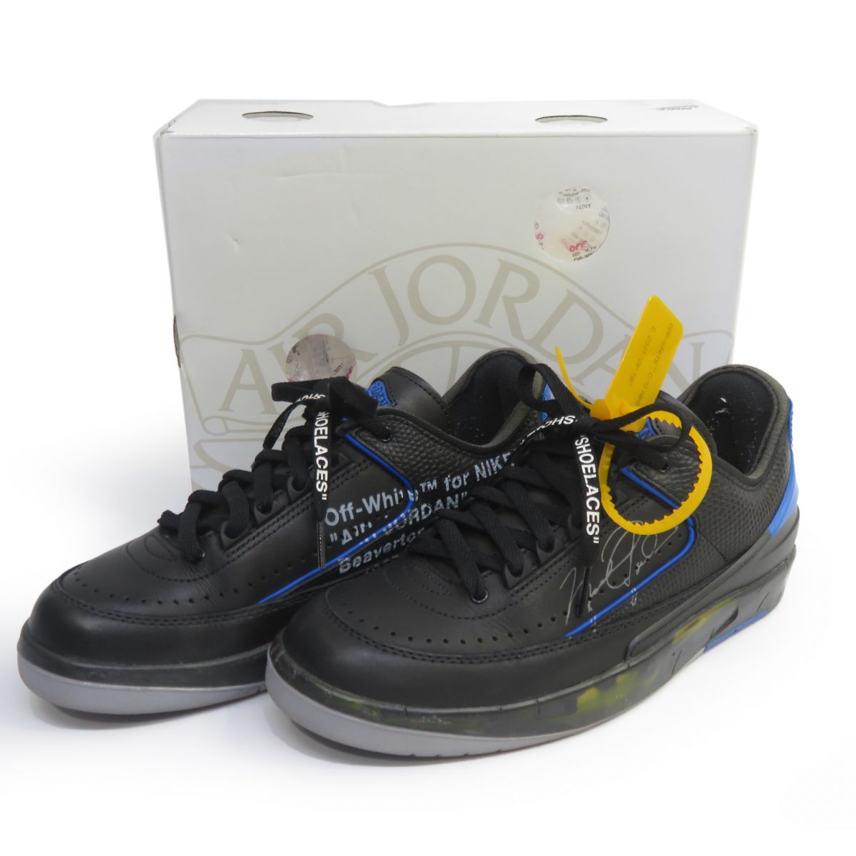 NIKE × Off-White ナイキ 象牙色 AIR JORDAN 2 RETRO LOW SP エアジョーダン DJ4375-004 US8 26糎 箱有 ※中古