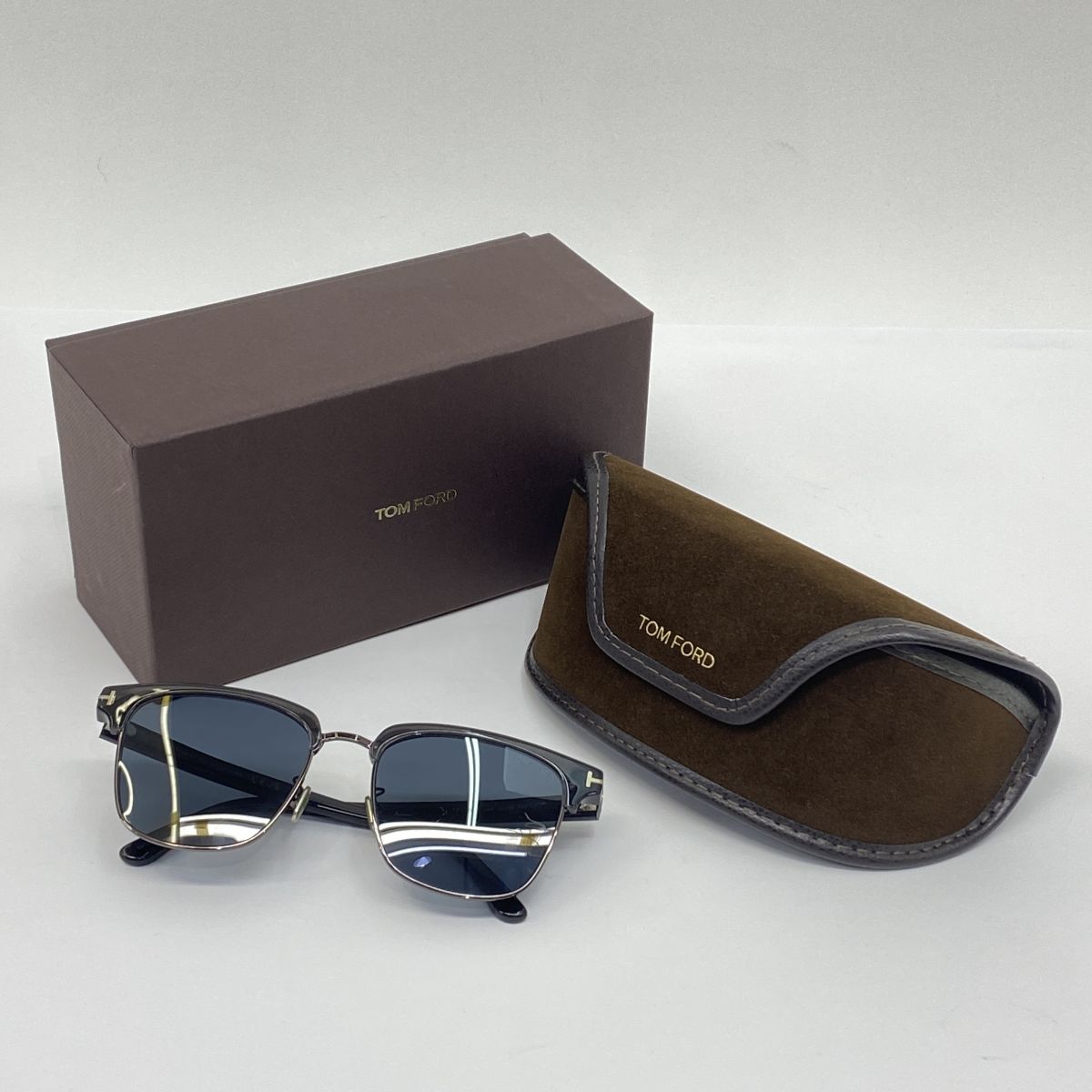 TOM FORD トムジェラルド・r・フォード TF1139-K 05A 黒眼鏡 ※中古 サングラス-バッグ・小物・ブランド雑貨