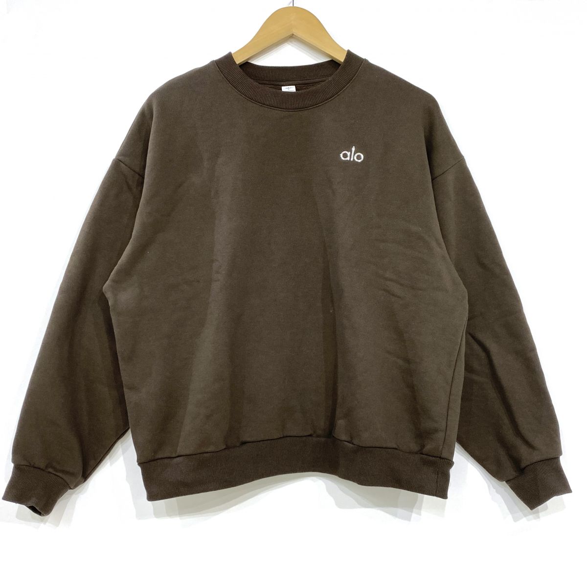 alo yoga アロヨガ Accolade 労働者の一団のど首 ティーシャツ 汗水 U3031RG M大きさ レディース ※中古