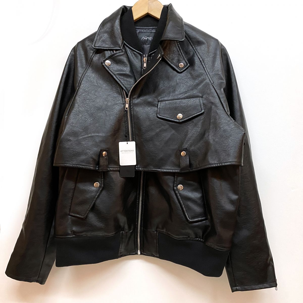 楽天市場】【中古】HARE ダブルライダースジャケット HA030007AD