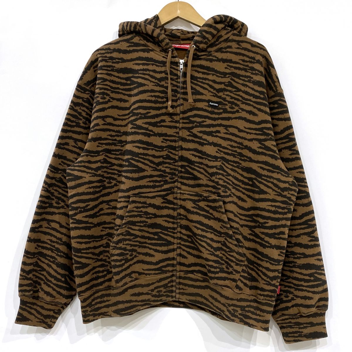 Supreme シュプリーム Small Box Zip Up Hooded Sweatshirt Tiger 虎 パーカー L大きさ ※中古
