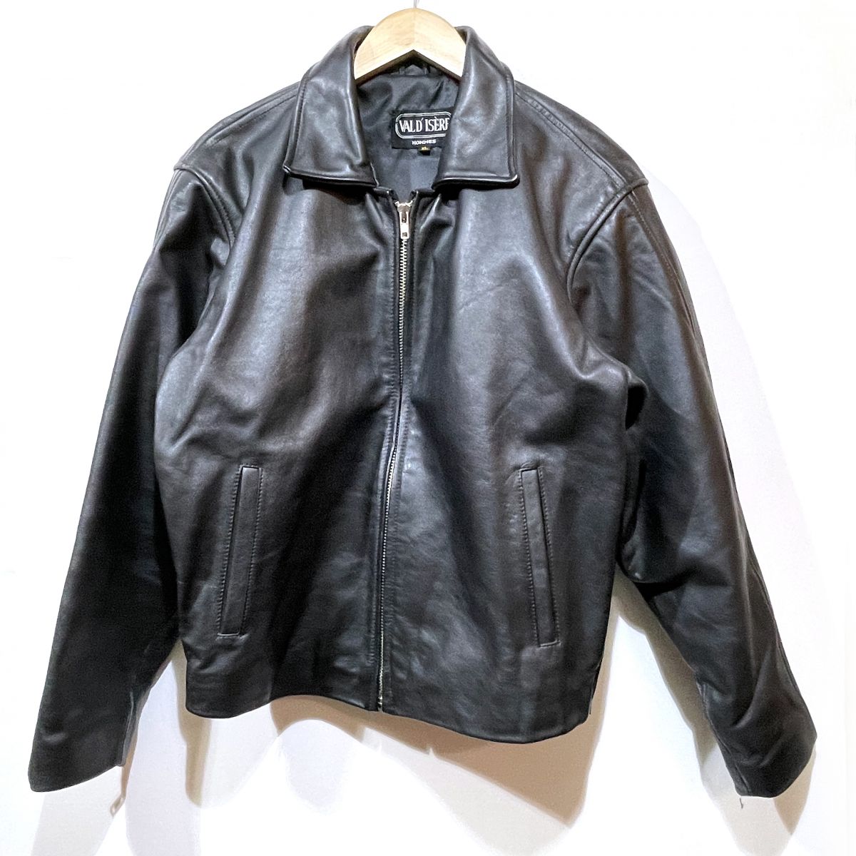VALD\u0026#039;ISERE ヴァルディゼール なめし革 上衣 黒いこと XL アウター メンズ ※中古 【津山店】