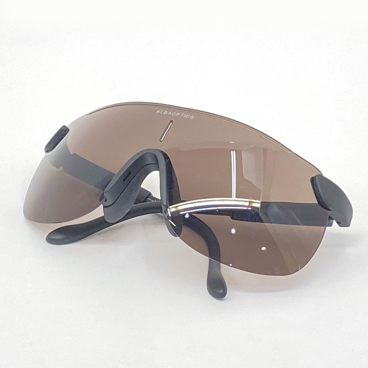 ALBAOPTICS アルバオプティクス STRATOS ストラトス 黒眼鏡 ※中古