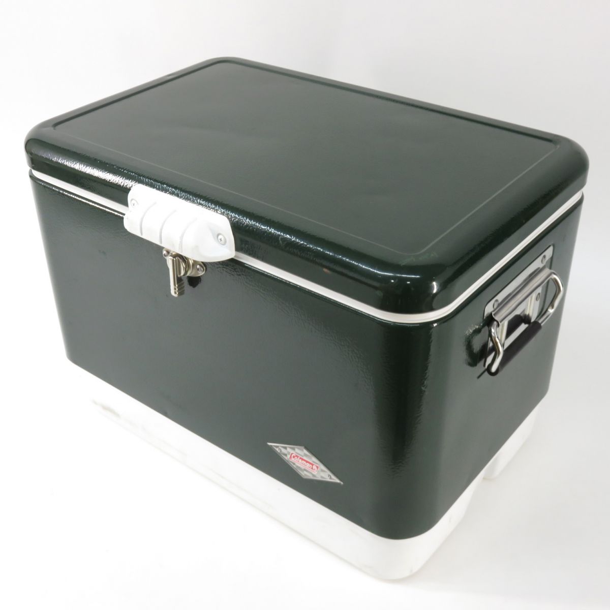 Coleman 電話を掛けるマン スチールベルトクーラーボックス 緑であること 約51L 6150 6155 ※中古