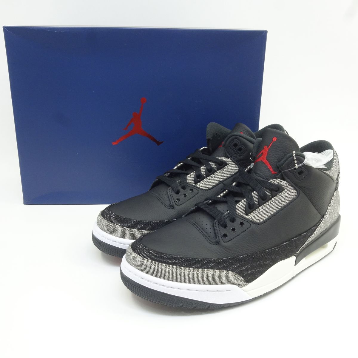 【未当て嵌める】LEVI\u0026#039;S × NIKE リーヴァイズジーンズ ナイキ AIR JORDAN 3 RTR LSC BLK SP エアジョーダン IR0914-400 US10.5 28.5珊 箱有