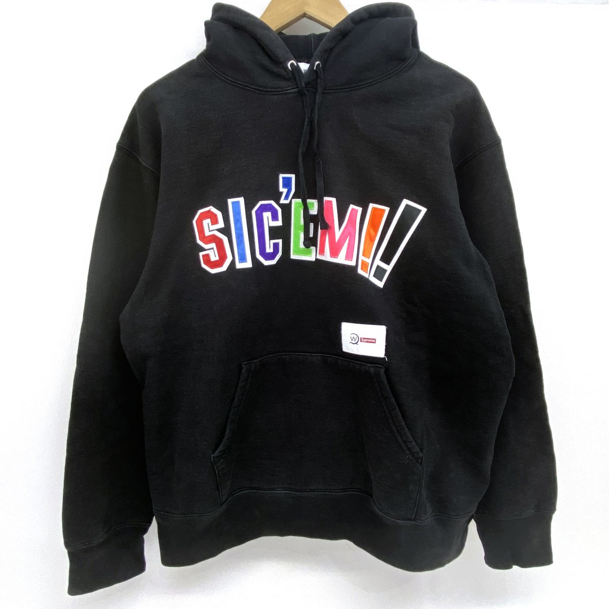 Supreme&times;WTAPS Sic'em! Hooded Sweatshirt シュプリーム ダブルタップス プルオーバーフーディ Mサイズ ※中古｜お宝ギターズ