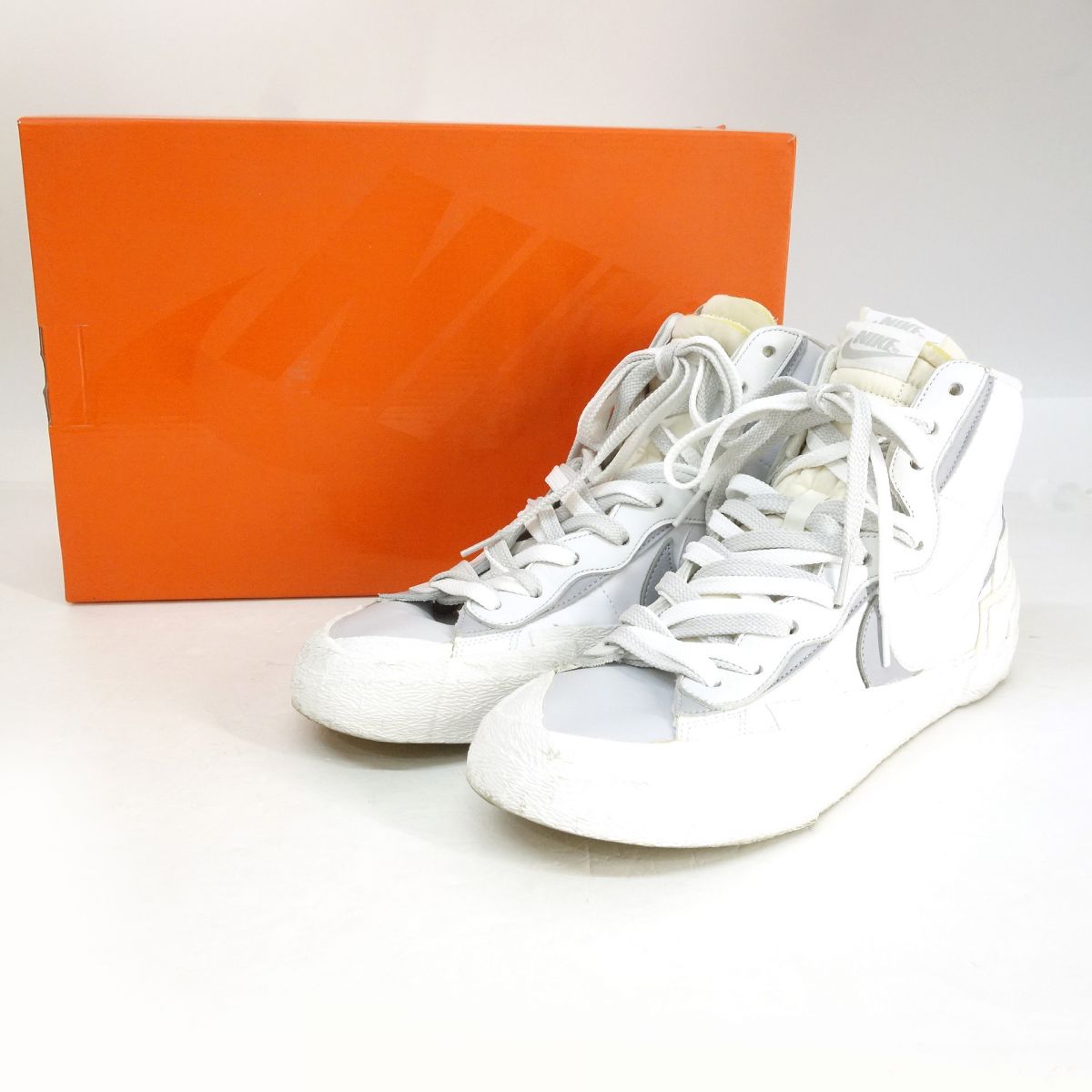 NIKE sacai BLAZER MID ナイキ サカイ スポーツジャケット ミッド BV0072-100 US11 29珊 箱有 ※中古