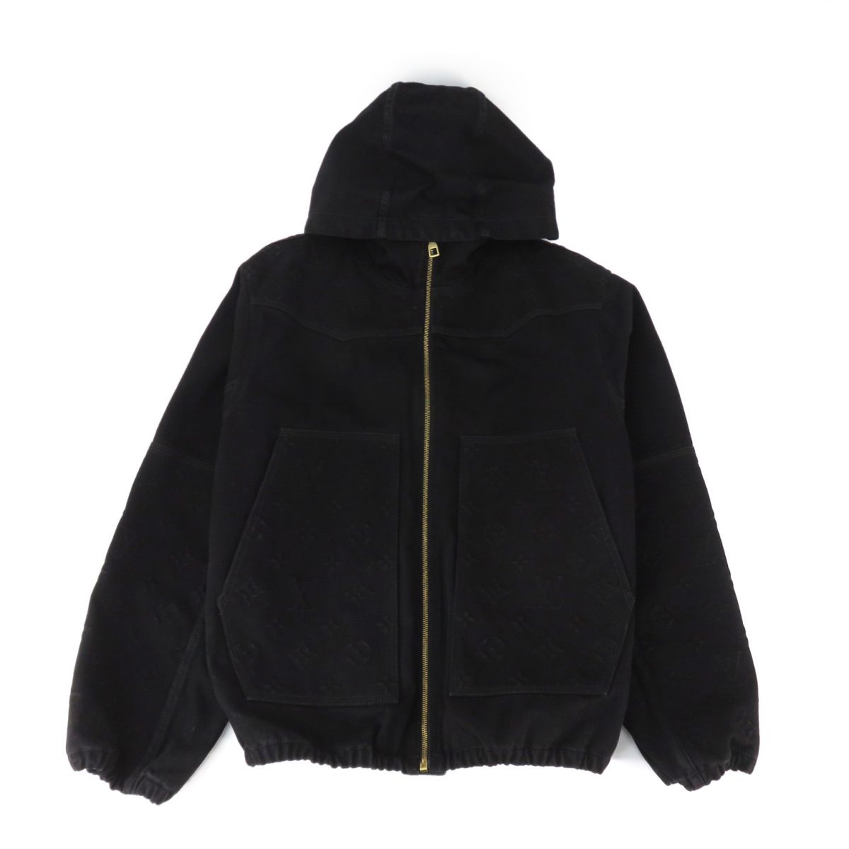 LOUIS VUITTON ルイヴィトン モノグラム エン主任者 ジーンズ上衣 ジップアップパーカー RM222H 聞き入れる4 HNA10W