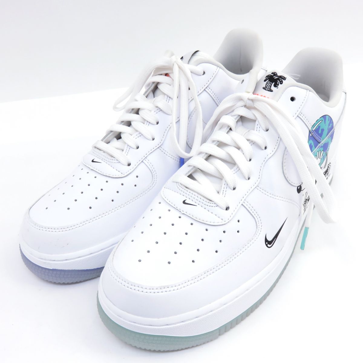NIKE AIR FORCE 1 FLYLEATHER QS ナイキ 空軍 スティーブン・ハリントン 共同研究 塩素5545-100 US12 30珊 箱無 ※中古