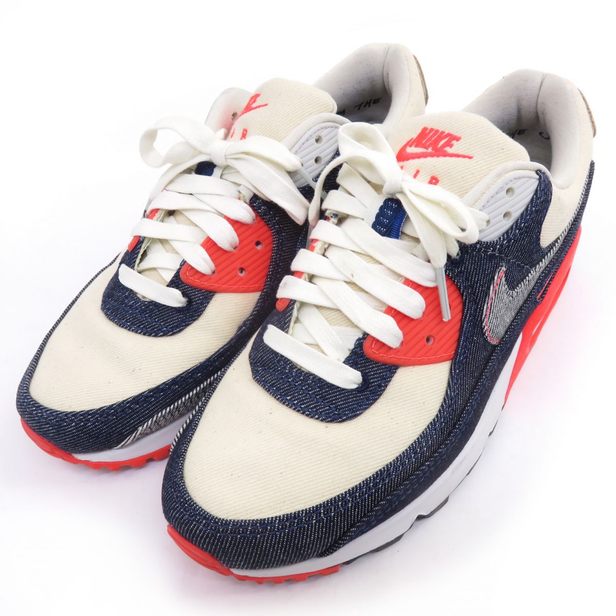 NIKE AIR MAX 90 DENHAM ナイキ 大気圏 マックス 90 デンハム CU1646-400 US7 25糎 箱無 ※中古