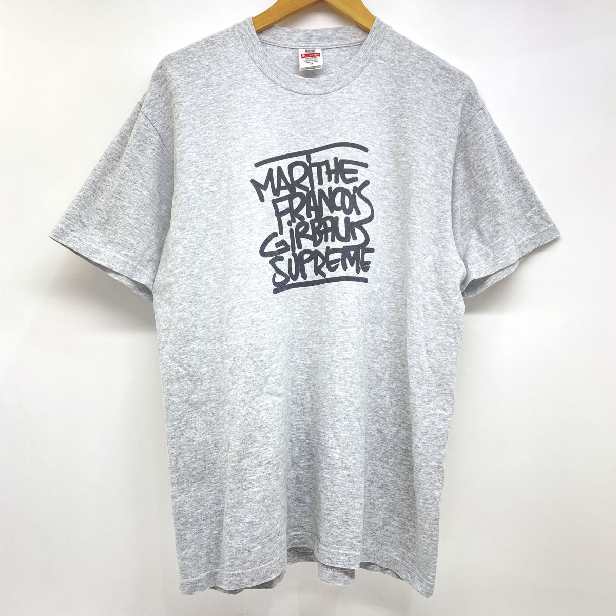 Supreme シュプリーム × Marithe + Francois Girbaud マリテ フランソワ 内鰓洋弓 プルオーバー M大きさ ヘザーグレー ※中古