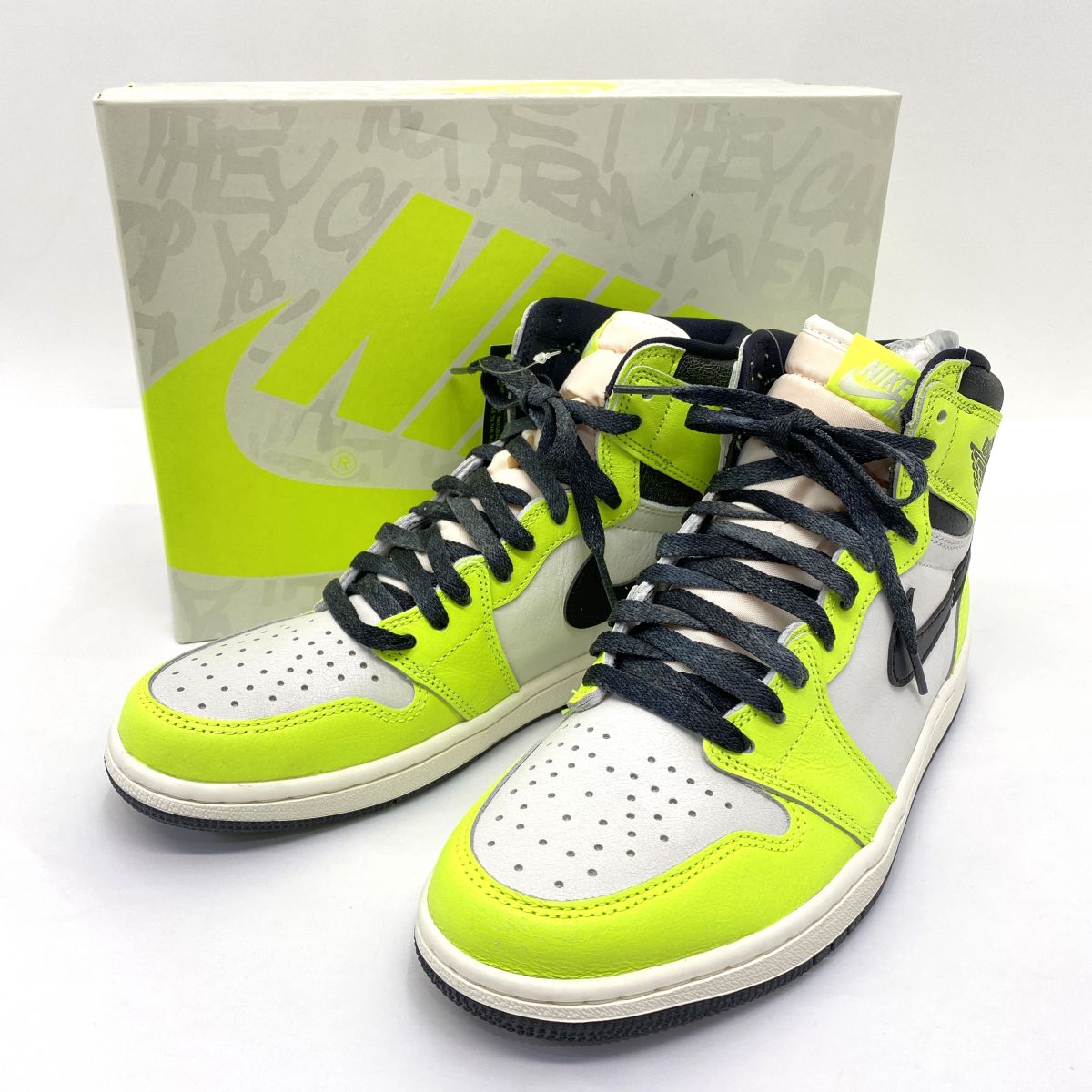 【未使用】NIKE ナイキ AIR JORDAN 1 RETRO HIGH OG エアジョーダン 555088-702 US9.5 27.5cm 箱有|お宝ギターズ