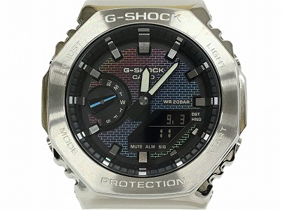 【中古】CASIO G-SHOCK ANALOG-DIGITAL 2100 Series GA-2100RW-1AJF Rainbow Brick Wall レインボーブリックウォール デジアナ クォーツ ラバーベルト カシオ Gショック 腕時計【長崎時津店】