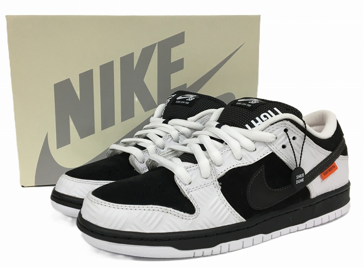 Nike Dunk Low ブラック/ホワイト タイトブース TIGHTBOOTH × NIKE SB DUNK LOW PRO タイトブース × ナイキ SB