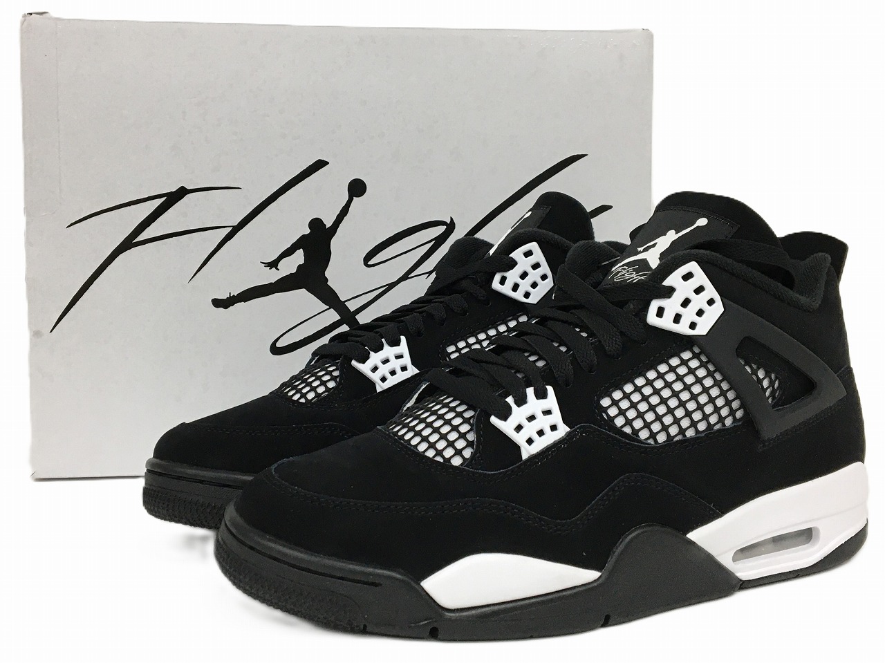 楽天市場】NIKE AIR JORDAN 4 RETRO (GS) WHITE THUNDER black