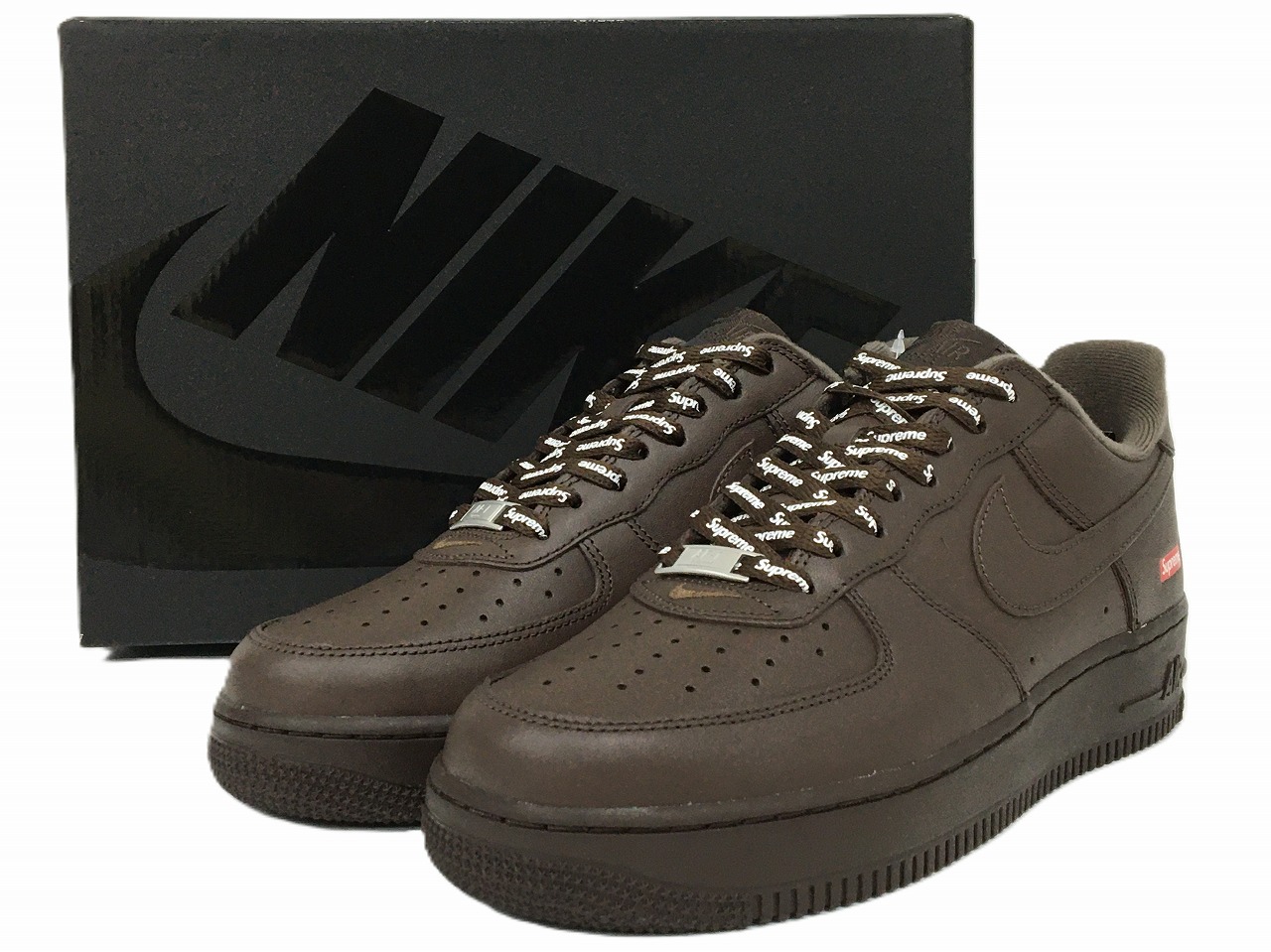 【新品未使用】Supreme シュプリームエアフォース1 バロックブラウン 28 Supreme × Nike Air Force 1 Low 
