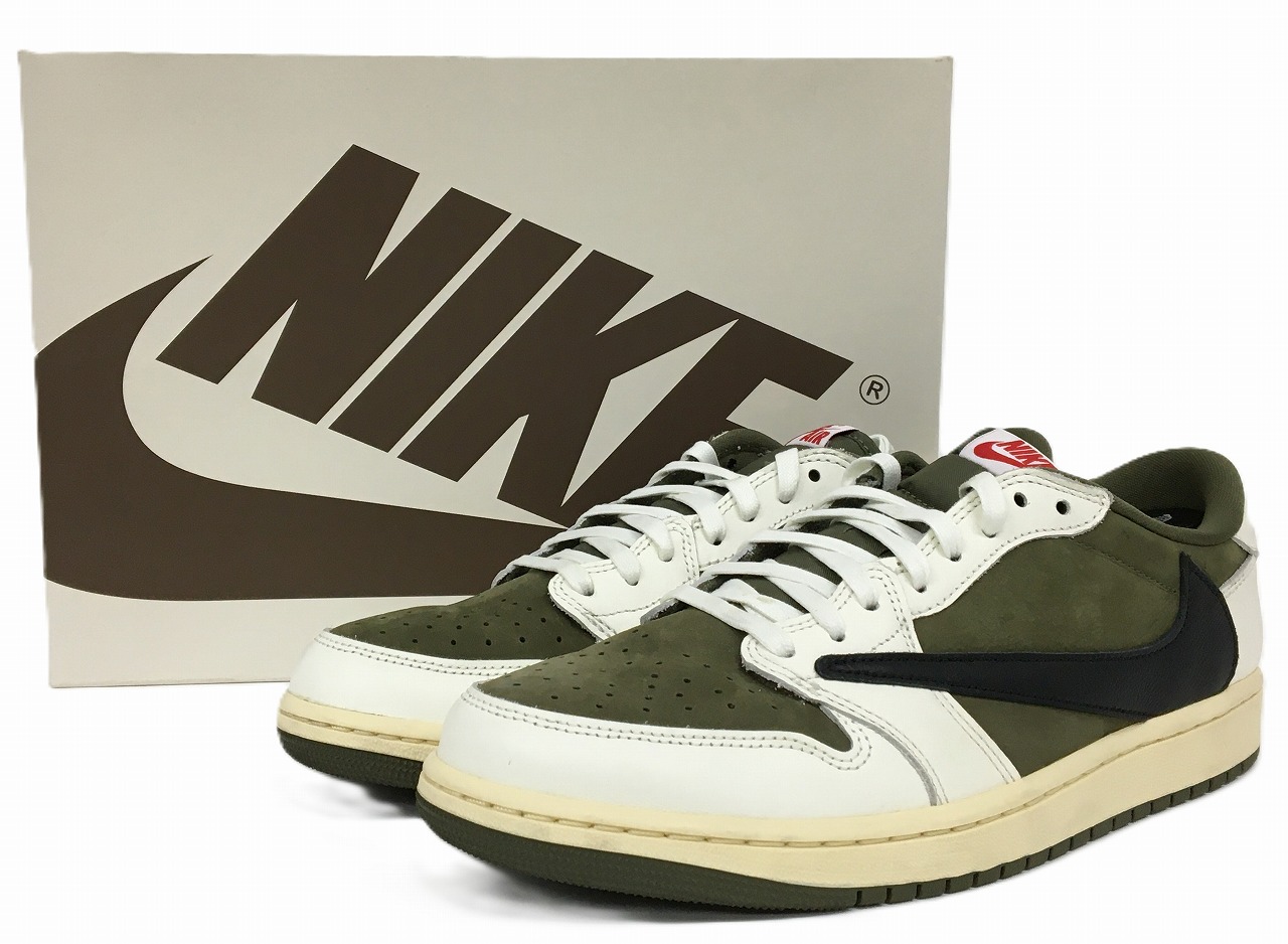 楽天市場】【未使用】TRAVIS SCOTT × NIKE AIR JORDAN 1 LOW OG