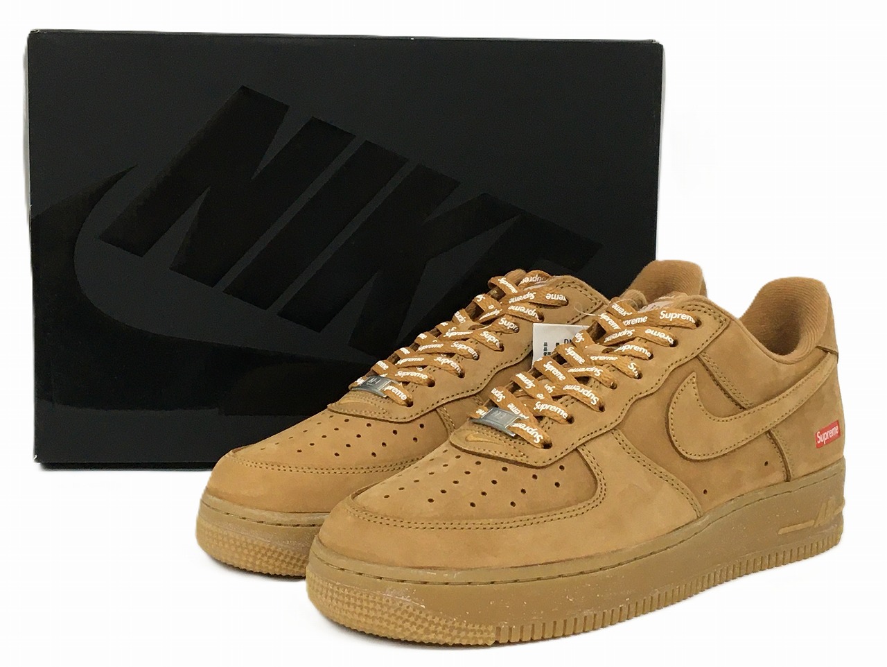 シュプリーム × ナイキ エアフォース 1 ロー \"フラックス/ウィート\" シュプリーム×ナイキ エア フォース 1 ロー フラックス ウィート