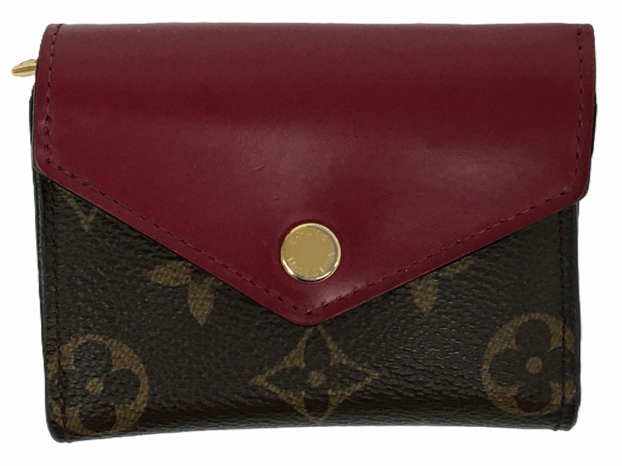 【中古】Louis Vuitton(ルイ・ヴィトン) モノグラム・ポルトフォイユ･ゾエ フューシャ M62932 コンパクトウォレット 折り財布 【長崎時津店】