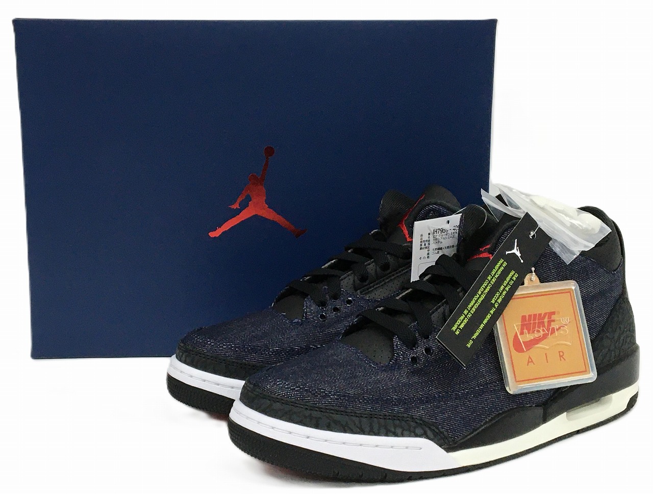 【未当てはめる】NIKE × LEVI’S AIR JORDAN 3 RTR LSC INDIGO SP \