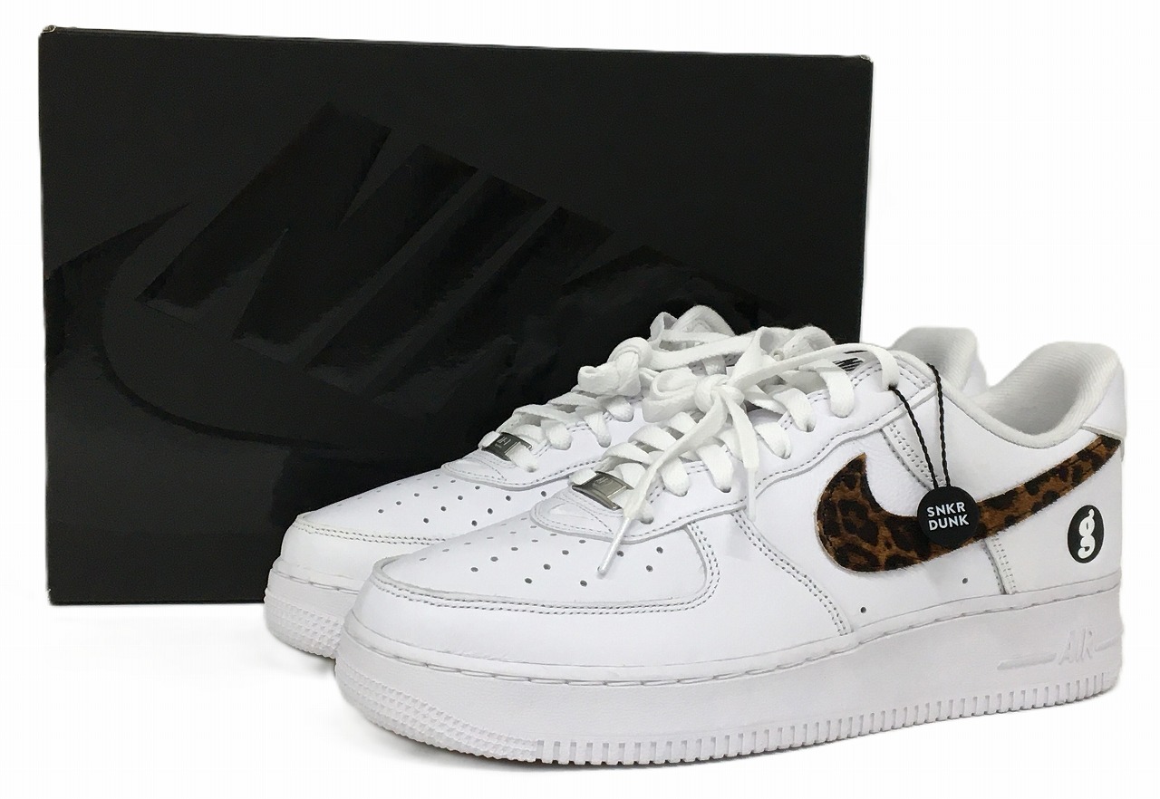 【未当て嵌める】NIKE × GOODENOUGH × Supreme AIR FORCE 1 LOW SP  \"WHITE/LEOPARD\"" IM3483-100 ナイキ × グッドイナフ × シュプリーム 空軍1 置き目  スニーカー 28.0糎【長崎時津店】"