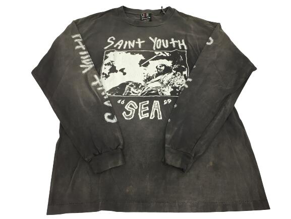 SAINT MICHAEL ×WIND AND SEA LS TEE L-