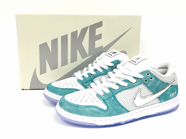 楽天市場】APRIL SKATEBOARDS Nike SB Dunk Low Pro QS White and