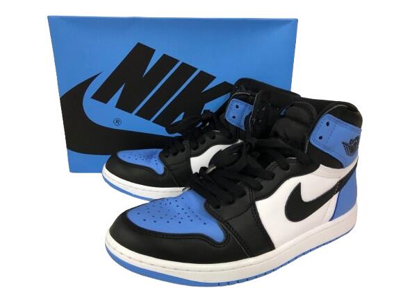 【中古】NIKE “ナイキ” AIR JORDAN 1 RETRO HIGH OG \"UNC TOE\"" エアジョーダン1 レトロ ご機嫌 OG UNC トゥ DZ5485-400 スニーカー 27.5糎【広田店】"