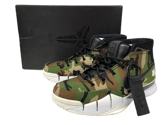 【中古】UNDEFEATED&times;NIKE &ldquo;アンディーフィーテッドナイキ&rdquo; KOBE 1 PROTRO UND "CAMO" コービー1 プロトロ AQ3635-300 スニーカー 27.5cm【広田店】｜FIVE MALL