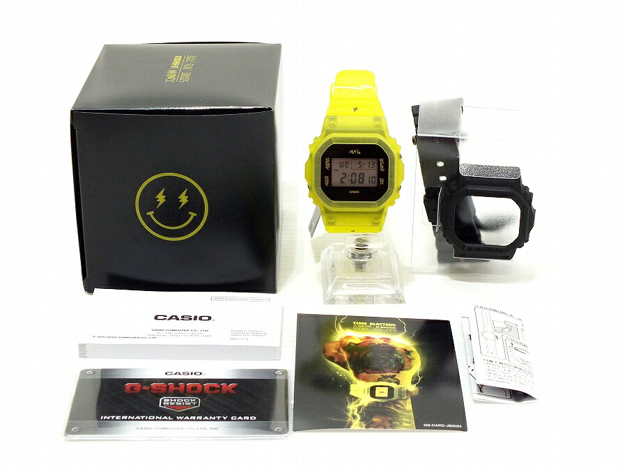 【中古】 CASIO G-SHOCK J Balvin Collaboration Model DIGITAL 5600 SERIES デジタル DWE-5600JB-1A9DR カシオ Gショック ジェイ バルヴィン コラボレーションモデル デジタル5600シリーズ クォーツ 電池式 替えベルト クォーツ 電池式 メンズ 腕時計【鹿屋店】｜FIVE MALL