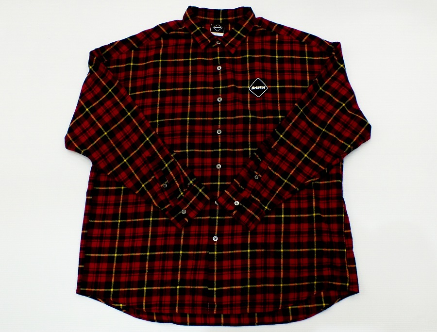 SALE／58%OFF】 F.C.Real Bristol BIG LOGO FLANNEL BAGGY SHIRT FCRB