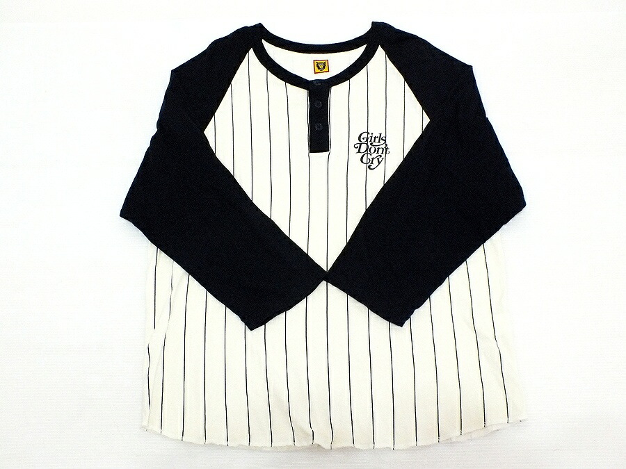 HUMAN MADE / BASEBALL SHIRT/XL/コットン/GRY 楽天市場】HUMAN MADE 24ss GIRLS DON'T CRY BASEBALL 3/4 TEE サイズ