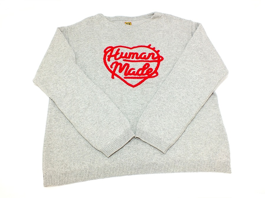 新品　Human Made グレー ニット　スウェット　カーディガン　うさぎ　M HUMAN MADE（ニット/セーター）のフリマアイテム一覧