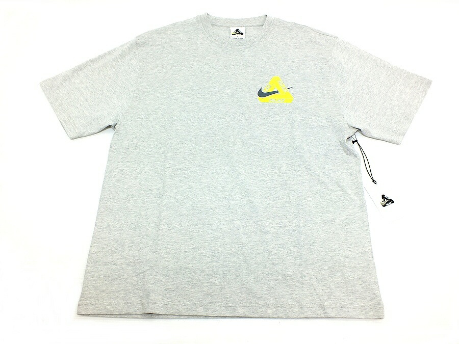 【未使用】NIKE×PALACE  TRI SWOOSH T-SHIRT  L  グレー ナイキ×パレス メンズトップス【鹿屋店】