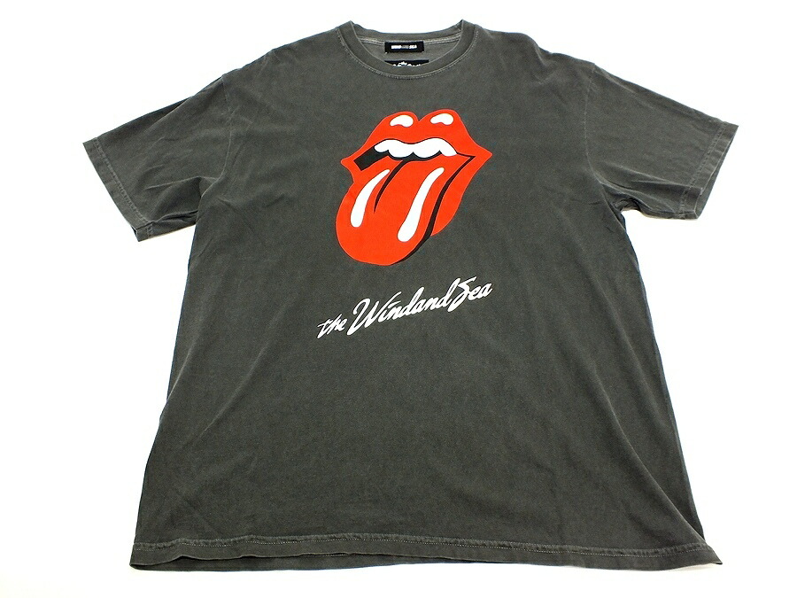 【中古】WIND AND SEA ×The Rolling Stones Tee XL WDS-C-TRS-25-Q4-07 ウインダンシー×ローリング・ストーンズ メンズトップス Ｔシャツ【鹿屋店】