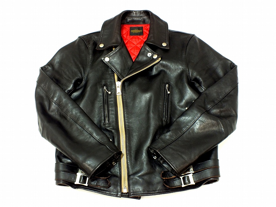 【中古品】FINE CREEK&CO Double Riders Jacket "Edward Heavy Weight" 10968-78269 "ファインクリークアンドコー ダブルライダース エドワード ヘビーウェイト ホースハイド" 38【鹿屋店】｜FIVE MALL