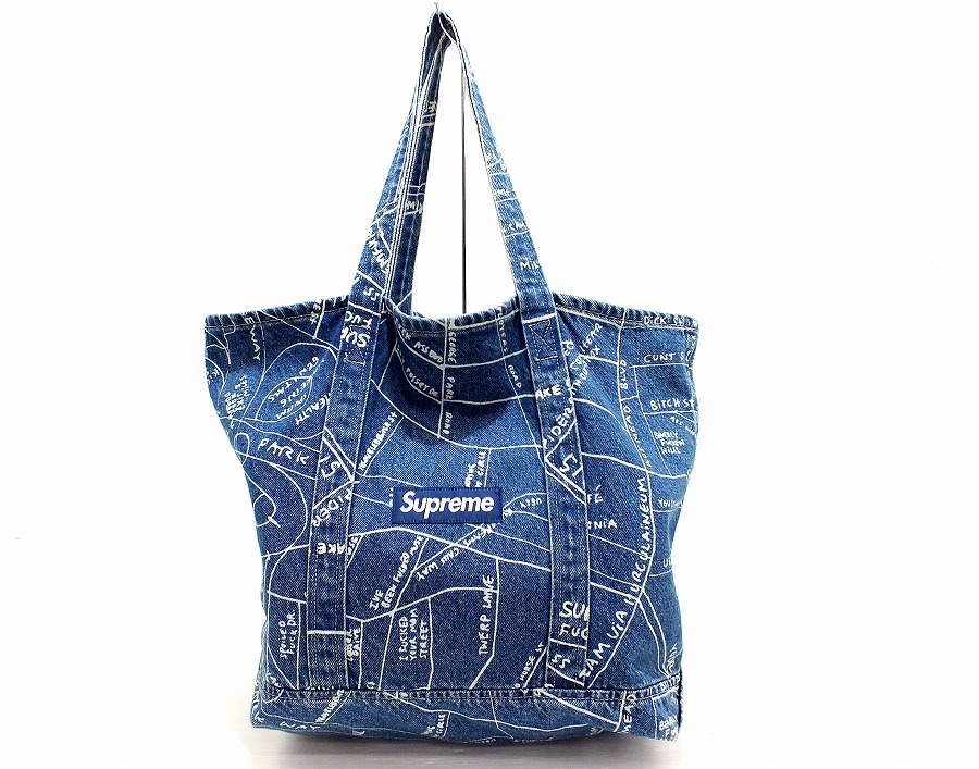 Supreme シュプリーム 666 Denim Tote bag トートバッグ org.jpg