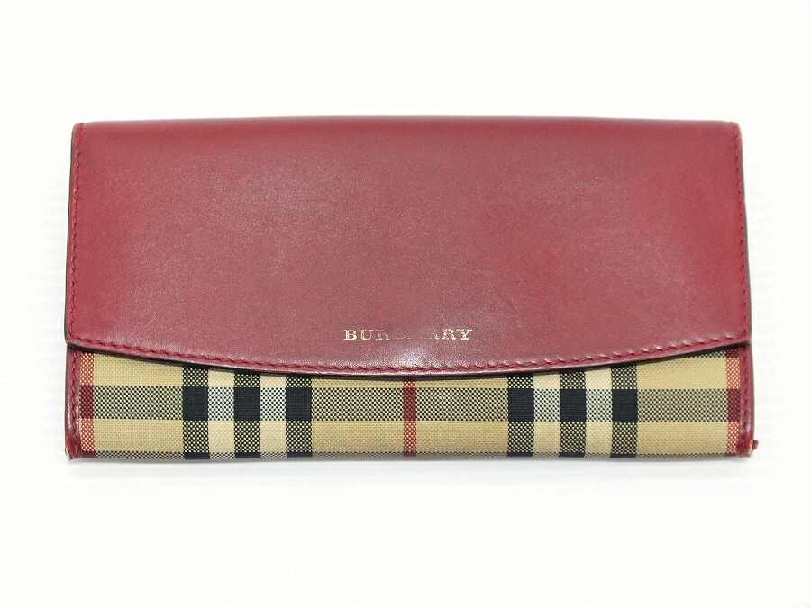 楽天市場】【財布】BURBERRY バーバリー ノバチェック柄 2つ折