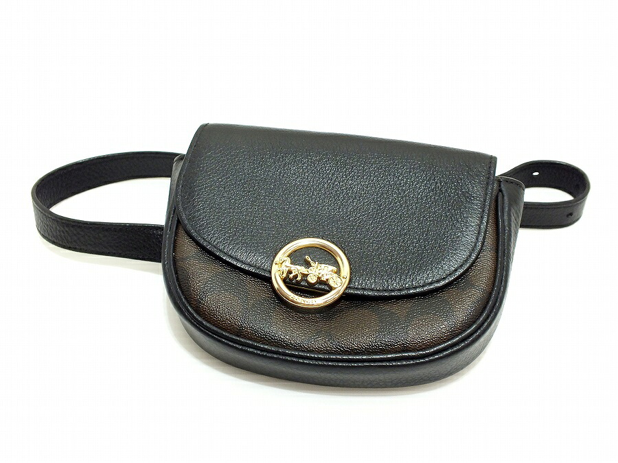 【中古】COACH 名書き 御居処御徒面子 F88007 コーチ職 レディース御徒面子 【鹿屋店】