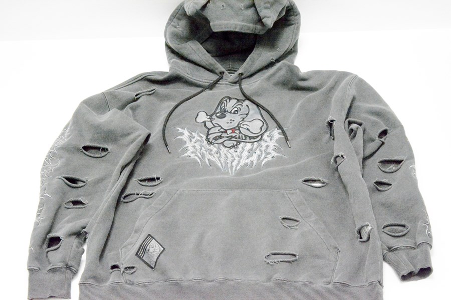 楽天市場】GALFY (ガルフィー) 染め染めわんちゃんボロボロパーカー