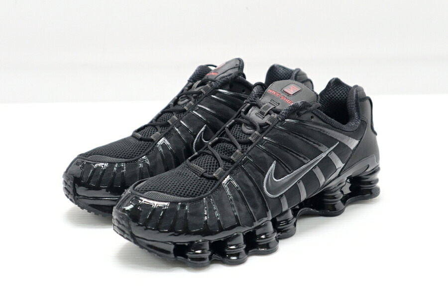 【中古】 Nike Shox TL "Black/Metallic Hematite/Max Orange/Black" AV3595-002 29cm "ナイキ ショックス TL "ブラック/メタリックヘマタイト/マックスオレンジ/ブラック"" メンズ スニーカー 【日南店】｜FIVE MALL