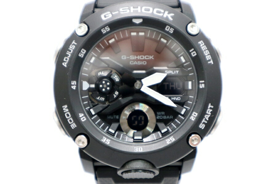 【未使用】 CASIO G-SHOCK ANALOG-DIGITAL GA-2000 SERIES GA-2000S-1AJF カシオ Gショック アナデジ メンズ ウォッチ 腕時計 【日南店】