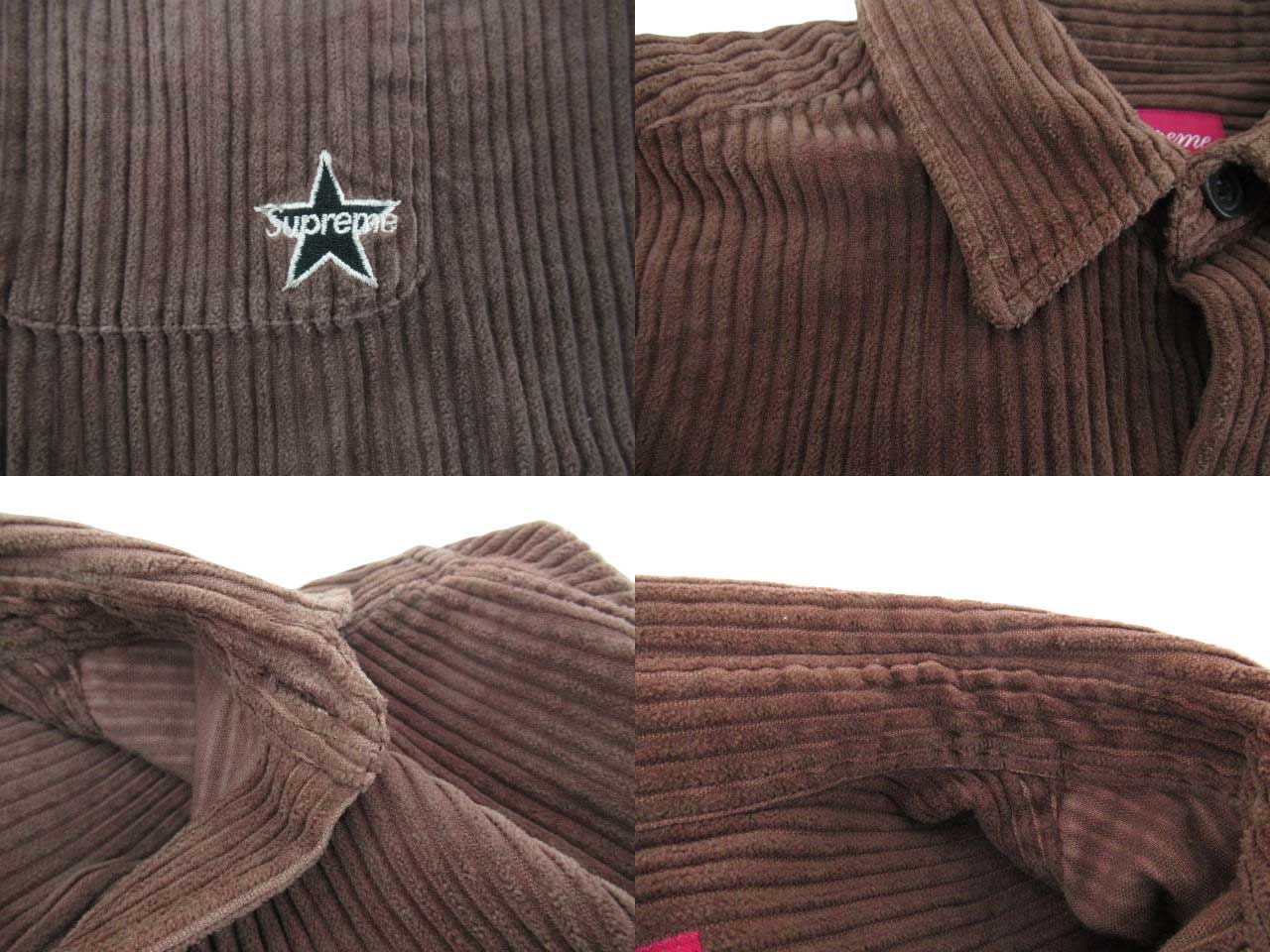 桜舞う季節 Supreme Corduroy Shirt コーデュロイ ブラウン 22SS