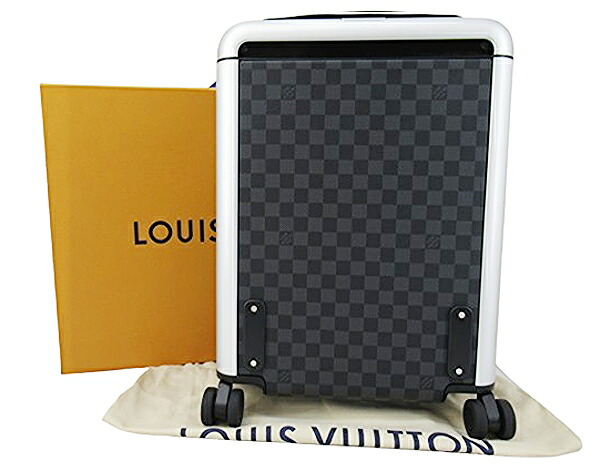 【中古】LOUIS VUITTON “ルイヴィトン” ダミエ・グラフィット スーツケース ホライゾン 50 4輪トロリー キャリーバッグ N23210 ブラック系【鹿児島店】