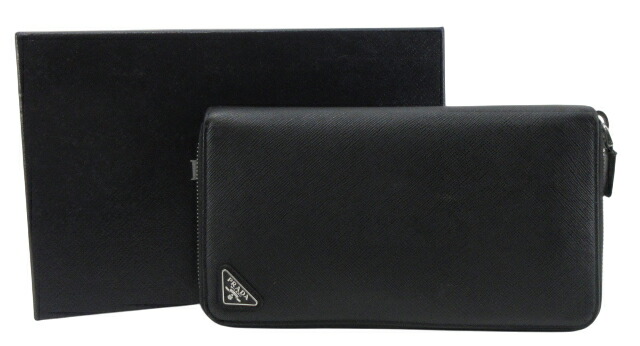 【希少・日本未発売】PRADA テスート ハートモチーフ ビジュー付き財布(黒) 希少・日本未発売】PRADA テスート ハートモチーフ ビジュー付き
