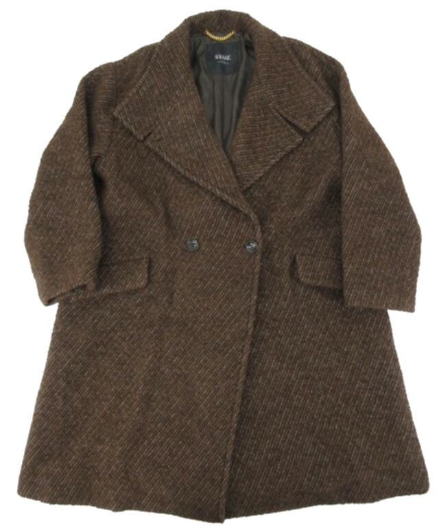 【中古】JOURNAL STANDARD L'ESSAGE &ldquo;ジャーナルスタンダード レサージュ&rdquo; 22AW MARINI ツィードスタンドコート 22-020-370-2060-4-0 サイズF ブラウン【鹿児島店】｜FIVE MALL